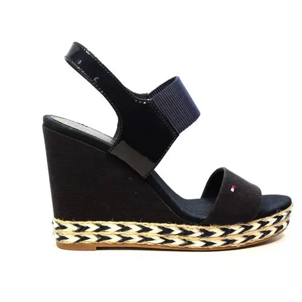 Tommy Hilfiger Sandal with high wedge blu night article FW0FW00733/403 