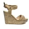 Guess sandal with high wedge taupe color article FLHAG2 SUE03