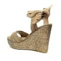 Guess sandal with high wedge taupe color article FLHAG2 SUE03