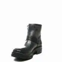 Zoe Italy ankle boot with medium heels leather black color article 906