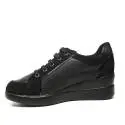 Geox sneakers with inside wedge color black article 02285 C9999
