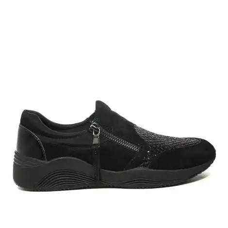 Geox sneakers con zeppa bassa colore nero articolo d620sa 021ew c9999