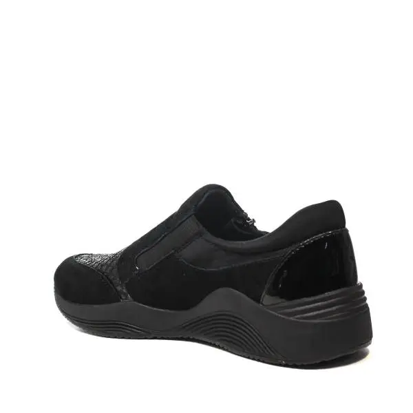 Geox sneakers with low wedge color black article d620sa 021ew c9999