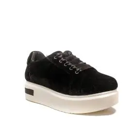 Woz sneakers high wedge color black UP503 nero