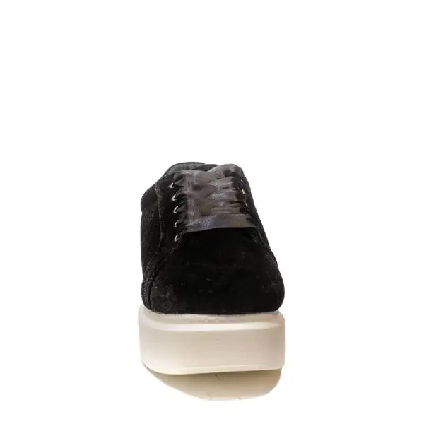 Woz sneakers zeppa alto colore nero articolo UP503 nero