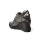 Agile by Rucoline Sneaker high wedge black color article 1800a alvin