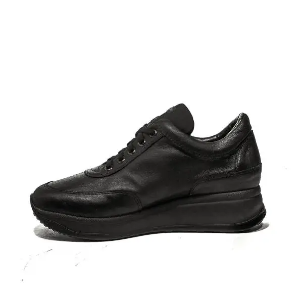 Agile by Rucoline Sneaker medium wedge black color article 1304 a alvin