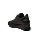 Agile by Rucoline Sneaker medium wedge black color article 1304 a alvin