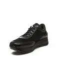Agile by Rucoline sneaker con zeppa media e paillettes colore nero articolo 1304 a tarsia