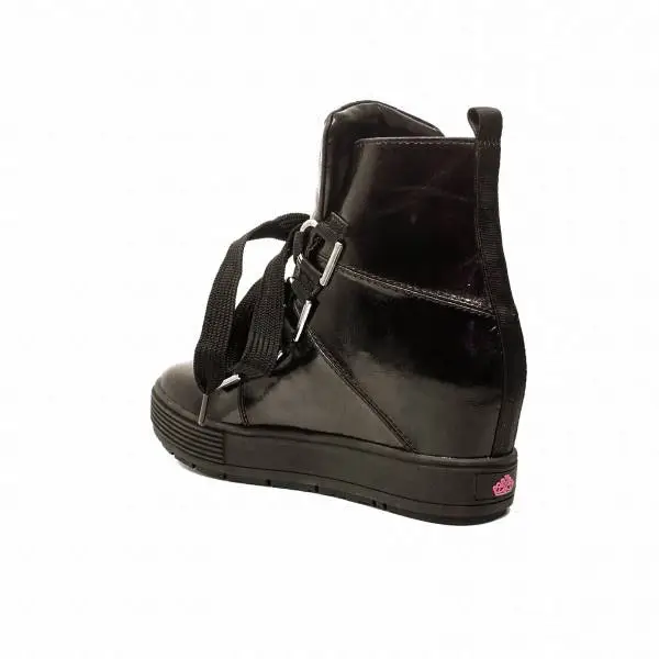 Fornarina ankle boot with inner wedge and Black color article PI18MJ1071I000