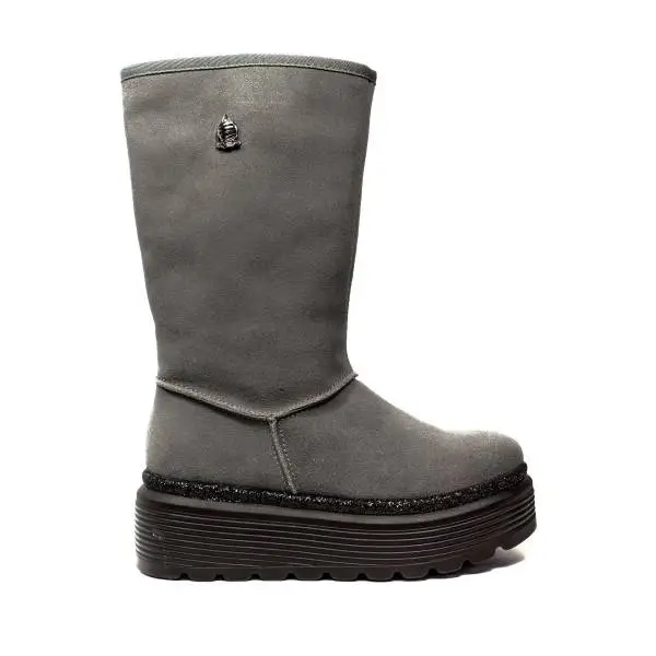 Marina Yachting boot ugg woman high wedge grey color article 172 w 651 300