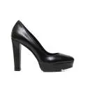 Albano 7017 NAPPA NERO high heel women's decolleté in black leather