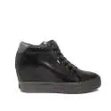 Tommy Hilfiger sneakers con zeppa alto nero articolo FW0FW01772/990