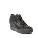 Tommy Hilfiger snekaers with high wedge black color article FW0FW01772/990