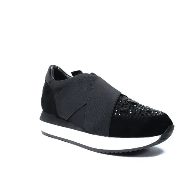 Blu Byblos sneakers con zeppa media colore nero articolo 677404 001