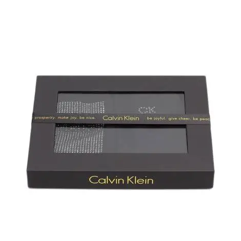 Calvin Klein ECD544 00 BLACK women's socks, black, two for box