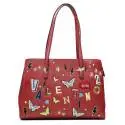 Valentino Handbags VBS2DT01 PATCH ROSSO borsa donna con toppe ricamate
