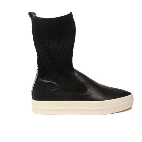 Napapijri ankle boot sneaker withwedge for women black color article 15741149/N00