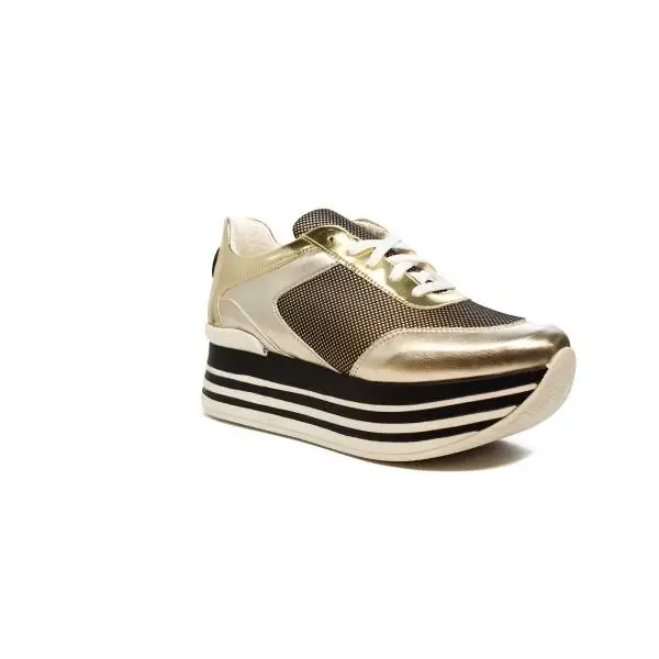 Byblos sneaker donna con zeppa alta color platino articolo 672021 045