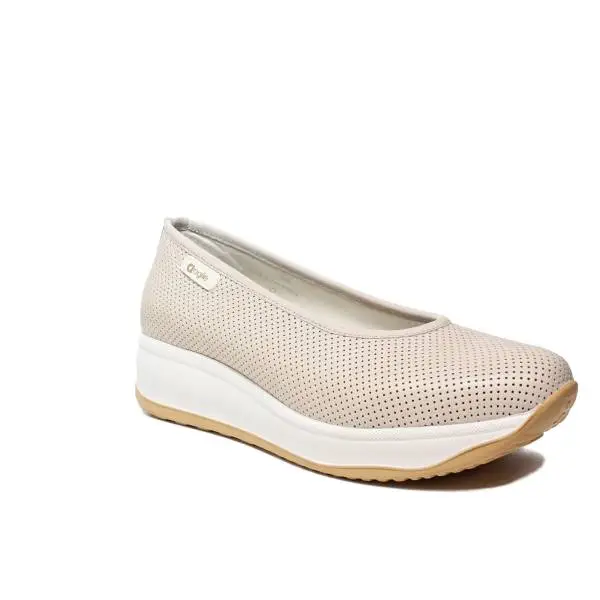 Agile by Rucoline ballerina woman leather with wedge of ivory color ARTICLE 136 TO CHARO FOR Ivory