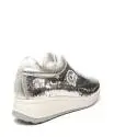 Agile by Rucoline sneaker donna con paillette di colore argento articolo 1315 A GELSO STAR SILVER