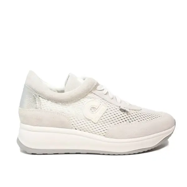 Agile by Rucoline sneaker perforated woman white color with wedge article 1304 TO CHAMBERS SOFT WHITE