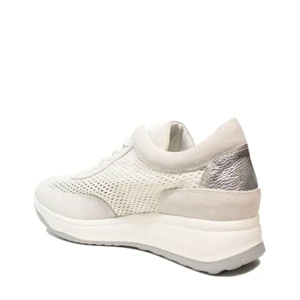 Agile by Rucoline sneaker donna traforata colore bianco con zeppa articolo 1304 A CHAMBERS SOFT BIANCO
