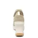 Agile by Rucoline sneaker donna traforata con zeppa alta colore beige articolo 1800 A CHAMBERS SOFT BEIGE