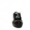 Guess sneaker bassa modello lucido con lacci in raso colore nero per donne articolo FLURN1 ELE12 BLACK