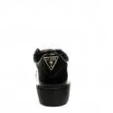Guess sneaker bassa modello lucido con lacci in raso colore nero per donne articolo FLURN1 ELE12 BLACK