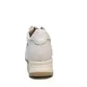 Alviero Martini 1a Classe sneaker donna colore bianco con mappa geografica color beige articolo N 0352 0030