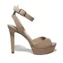 Guess sandalo donna modello lucido color cipria con tacco alto articolo FLCT21 PAF03 NUDE