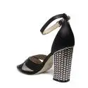 Guess sandalo donna colore nero con tacco alto in argento articolo FLIAN1 LEA03 BLACK