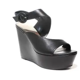 Guess sandalo donna con zeppa alta colore nero articolo FLGRM2 LEA03 BLACK
