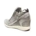 Geox sneaker donna con zeppa interna colore grigio chiaro articolo D620QA 0CD22 C1010 D NYDAME A
