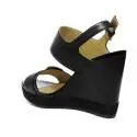 Geox sandalo donna con zeppa alta colore nero articolo D82P6E 08502 C9999 D JAMIRA A