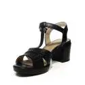 Geox sandalo donna con tacco medio colore nero articolo D827XB 06RBC C9997 D ANNYA M.S.B.