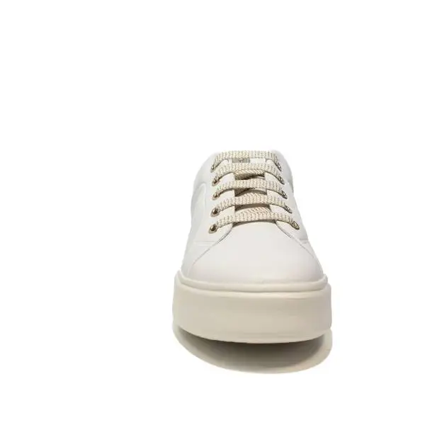 Geox sneaker bassa per donna colore bianco e oro articolo D828DA 00085 C1000 D NHENBUS A