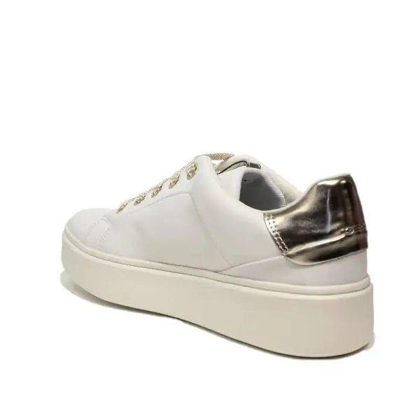 Geox sneaker bassa per donna colore bianco e oro articolo D828DA 00085 C1000 D NHENBUS A