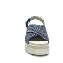 Geox sandalo donna con zeppa alta colori bianco e blu marino D827UA 0AWHH C4211 D RADWA A
