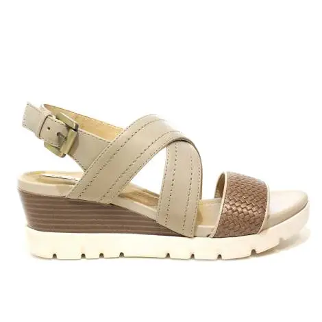 Geox sandal woman with wedge medium high sand color beige/article D828AB 06R43 C0135 D MARYKARMEN P.B