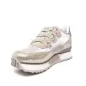 Apepazza sneaker con pietre sugli strappi colore argento articolo RSD12/SATIN RAYMONDE