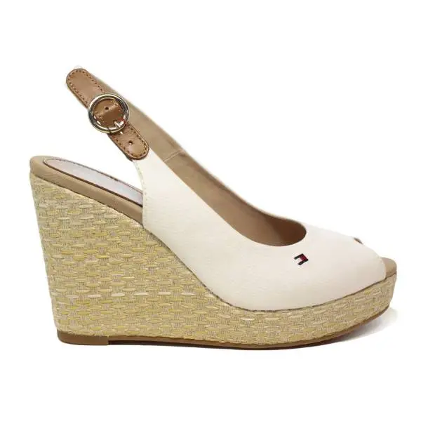 Tommy Hilfiger FW0FW02787/121 sandal blunted with wedge high color white