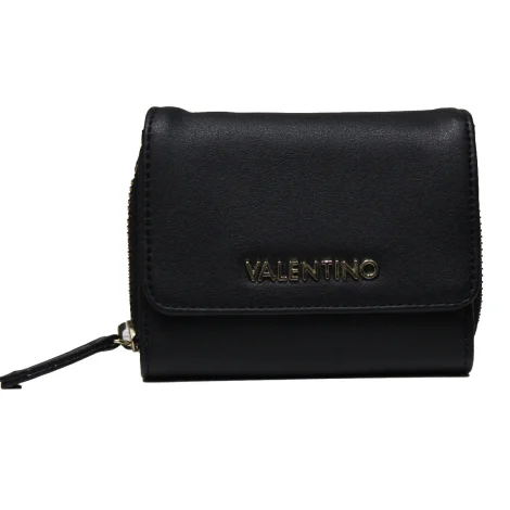  Valentino Handbags VPS319102 READY BLACK women's wallet with zip closure