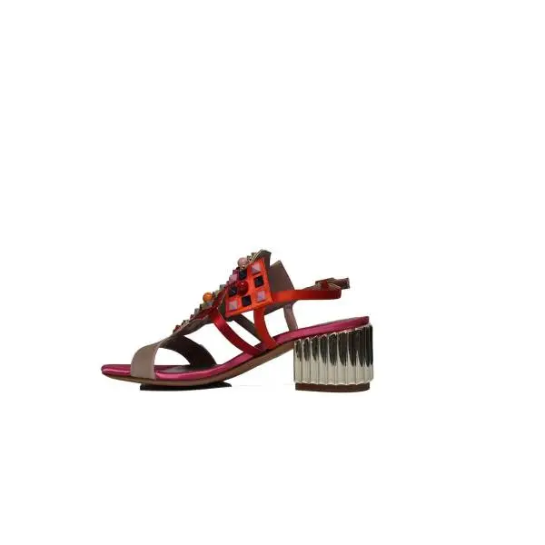 Albano 3948 RASO CIPRIA sandalo gioiello donna con applicazioni colorate