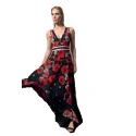 EDAS Luxury Stuart long dress with flower print