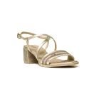 Nero Giardini sandalo donna in pelle di colore platino con borchiette articolo P908253D 415
