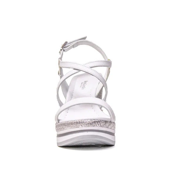 Nero Giardini sandalo con tacco alto colore bianco e modello P908331D 707