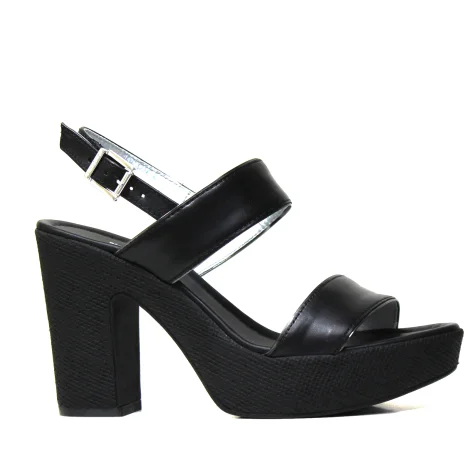 Nero Giardini sandal with high heel black color and model P908122D 100