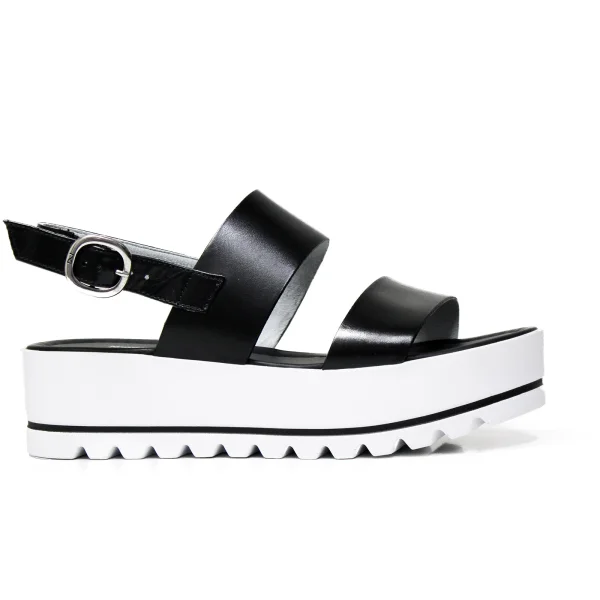Nero Giardini sandal woman colors black and white model P908322D 100